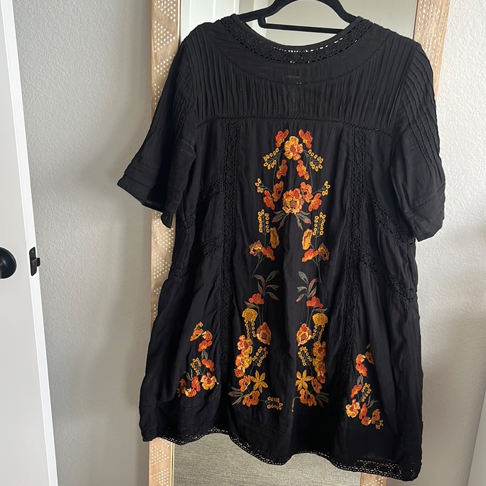 Free People embroidered dress